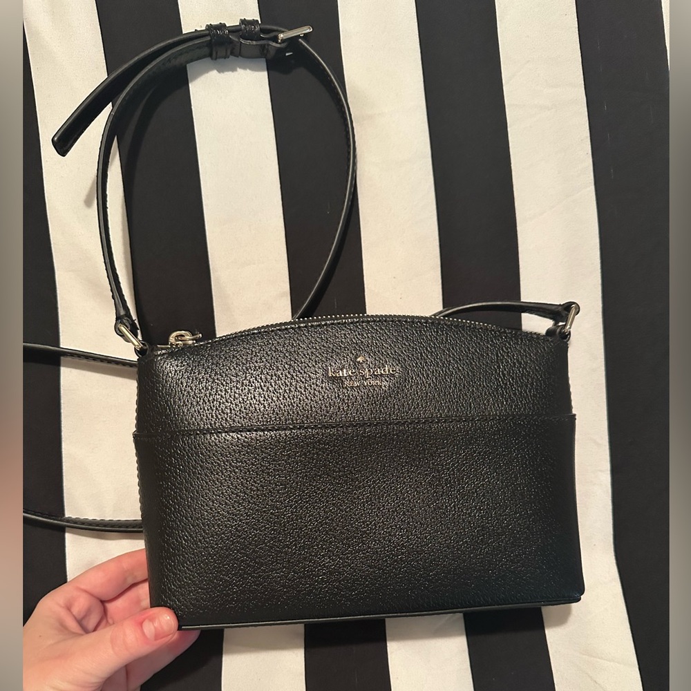 Kate Spade Textured Black Crossbody Bag